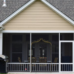 Charlotte, NC Screen in Covered Porch with Toddler Rail