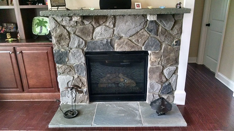 Davidson NC Fireplace Stone Wall Contractor
