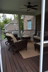 Screen Porch Interior in Davidson, NC from JAG Construction