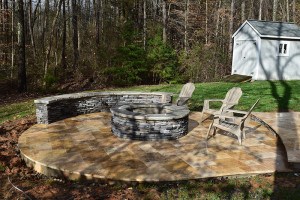 JAG Construction Mooresville Fire Pit, Patio Area