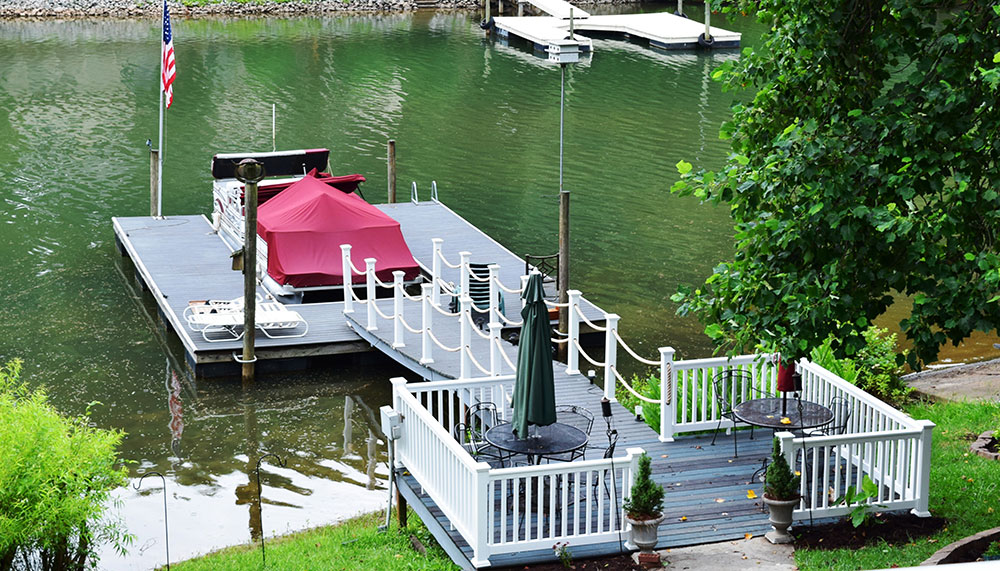 Deck for boat by Contractor in Mooresville Lake Norman area