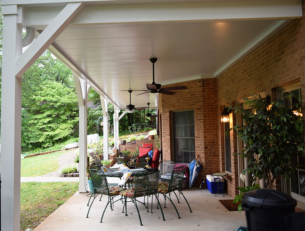 Porch under Deck by Contractor in Mooresville Lake Norman area