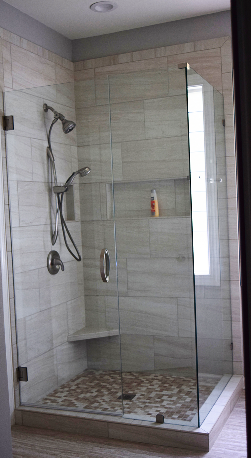 Charlotte Bathroom Remodeling Contractor installs shower