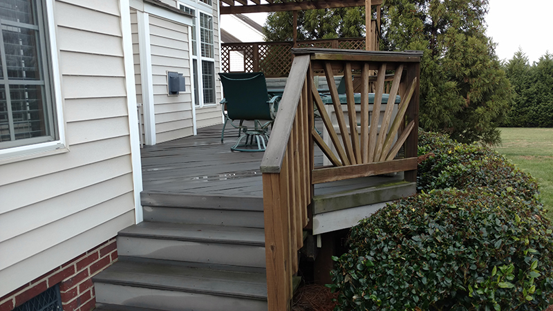 JAG Construction to the Rescue on this not so old deck in Mooresville