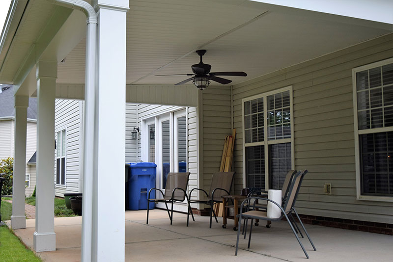 Covered Porch in Mooresville from JAG Construction