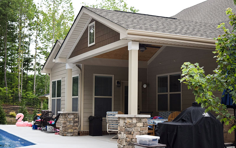 Covered Porch In Mooresville