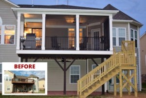 Screen Porch Transformation in Huntersville, NC