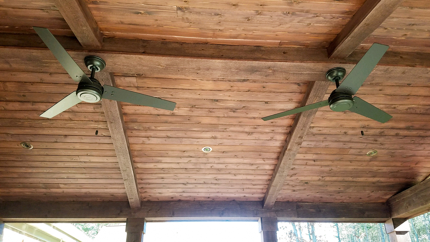 Cedar Covered Porch Ceiling from JAG Construction