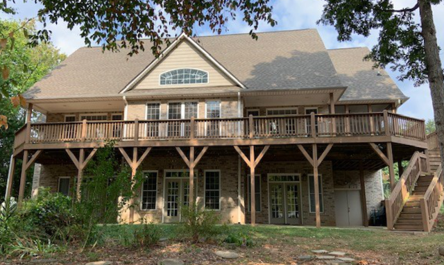 BEFORE - Failing Decking, Screen Porch