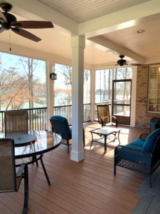 Interior Screen Porch Lake Norman