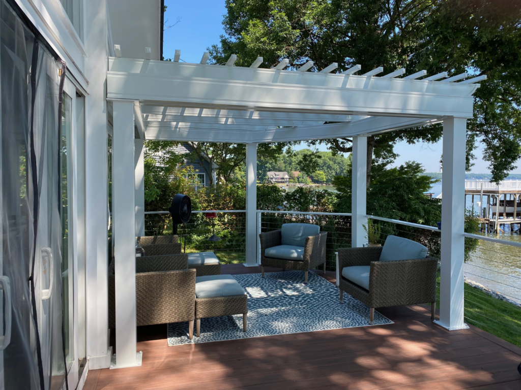 Lake Norman Pergola, Deck Project | Lake Norman, Mooresville area ...