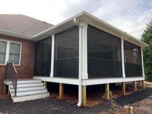 Denver NC Screen Porch with Decking