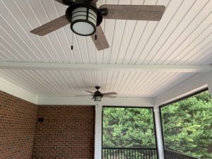 Screen Porch Interior Ceiling, Denver NC, Lake Norman