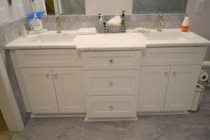 new double vanity in Cornelius home