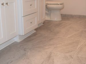 bathroom tile floor