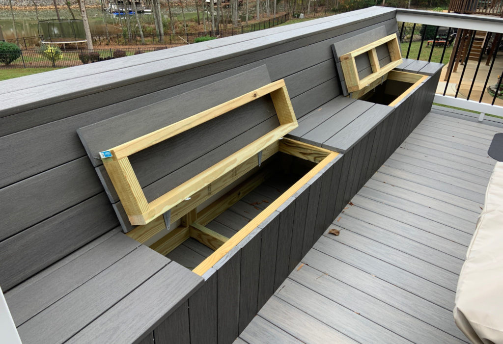 Patio Storage Benches from JAG Construction